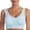 Womens Bras Light Blue, variant on ylioge S-4X Womens Plus Size Sports Bras No Underwire Support Tshirt Bralettes Stretchy Pullover Push Up Breathable Full-Coverage Yoga Underwear Bra