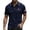 #01 Navy, variant on Men 250 Anniversary Polo Shirts American Flag Print Lapel Collar V Neck Short Sleeve T-Shirt 1776-2026 Patriotic Star Relaxed Fit Summer Tops, XXL, #01 Light Gray