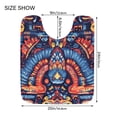 thumbnail image 5 of Yayeee Bath Rugs for Bathroom Floor Set of 2 Non Slip Fluffy Soft Absorbent Mat, Blue Abstract Eagle, 5 of 7