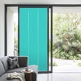 thumbnail image 4 of Turquoise Window Privacy Film, Modern Pure Turquoise Static Cling UV Sun Blocking Tint Film Heat Control Windows Films for Bedroom Bathroom, Window Stickers 35.4"x78.7", 4 of 8