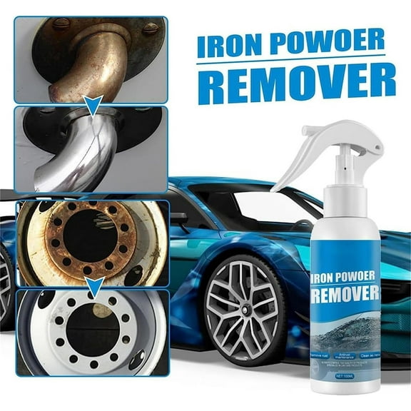 Multipurpose Car Rust Remover Spray 100ml | Automotive Derusting Cleaner Kit with Cleaning Cloth & Sponge | All-Surface Foam Degreaser | Removes Stains, Grime, Grease | 2/3 Pack Options