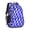 Blue Wavy Checkered, variant on Brown and White Checkered Pattern Backpack for School, Cute School Bag with Adjustable Shoulder Straps and Padded Back, 16.9"x12.6"x5.9"