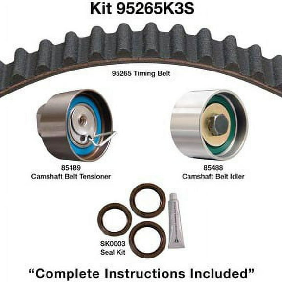 Dayco 95265K3S Timing Belt Kit Fits select: 2001-2002 CHRYSLER PT CRUISER, 1997-2002 DODGE STRATUS
