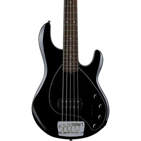 - Sterling by Music Man StingRay5 Roasted Maple Neck Rosewood Fingerboard 5-String Bass Black