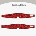 thumbnail image 2 of Yiaed Red Glitter Print Sleep Mask Blackout - Soft Eye Cover for Sleeping with Adjustable Veclro Breathable Eye Blindfold for Night Nap Travel, 2 of 7
