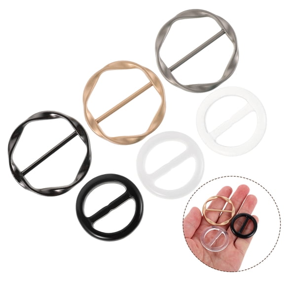 FUEENIRVA 12Ud Sujetadores De Bufanda Y Clips Para Camiseta Con Y Colores Surtidos
