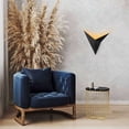 thumbnail image 4 of Swift Beacon Triangular Wall Sconce Light - Sturdy Metal Body with Stylish Textured Black Finished and Dimmable Brightness, Ideal Wall Light Fixture for Living Room, Bedroom & Reading Nook, 4 of 5