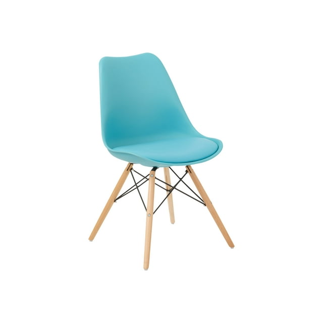 AveSix Allen Collection Guest - Chair - plastic, wood - blue