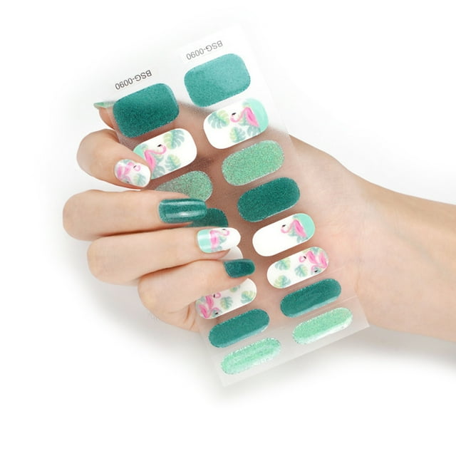 Semicured Gel Stickers UV/LED Required Gel Polish Wraps Fashion Design