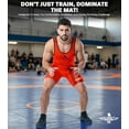 thumbnail image 4 of Exxact Sports Patriot Men's Wrestling Singlet, High-Performance Powerlifting Singlet, Wrestling Singlets for Men (A2XL, Red), 4 of 7