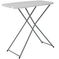 thumbnail image 3 of 18.75''W x 29''L Height Adjustable Granite White Plastic Folding Table, 3 of 4