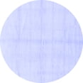 thumbnail image 1 of Ahgly Company Indoor Round Solid Blue Modern Area Rugs, 3' Round, 1 of 4