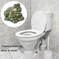 thumbnail image 6 of Dopebox Frog Toilet Bolt Caps, Decorative Toilet Bolt Covers, Funny Ceramic Cute Frog/Turtle Covers Toilet Bolts Bathroom Decor, Ceramic Frog Toilet Bolt Cover, for Any Toilet Bolt (4PCS), 6 of 10