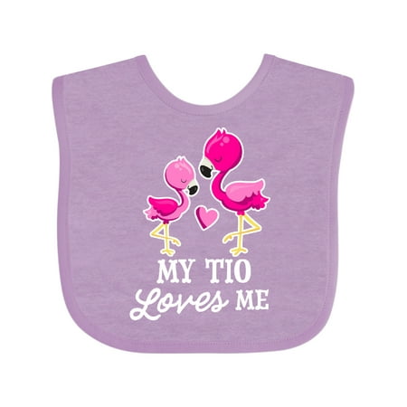 

Inktastic My Tio Loves Me with Two Flamingos Gift Baby Boy or Baby Girl Bib