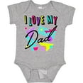 thumbnail image 3 of Inktastic I Love My Dad- 80s Retro Style Boys or Girls Baby Bodysuit, 3 of 5