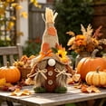 thumbnail image 5 of Vintage Faceless Gnome Scarecrow Decor, Hand Sewn Linen & Straw Fall Thanksgiving Tabletop Figurine, Rustic Farmhouse Mantel Window Sill Display Statue, Lazyguy, 5 of 6