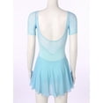 thumbnail image 3 of Miutii Womens Ballet Dance Dress Sheer Mesh Skirted Leotard Gymnastics Bodysuits Ballerina Outfit Light Blue M, 3 of 8