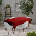 thumbnail image 2 of Vargottam Indoor/Outdoor 58 x 82 Inch Rectangular Tablecloth Waterproof - Red - Premium Polyester, 2 of 6