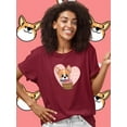 thumbnail image 2 of Cute Corgi In A Basket T-Shirt Women -Image by Shutterstock, Female 5X-Large, 2 of 4