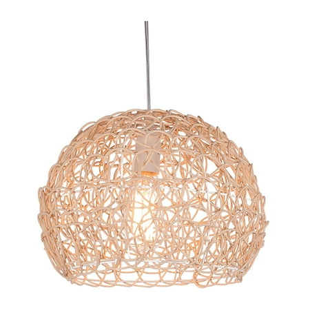 

1Pc Rattan Lamp Creative Rattan Weaving Light Ceiling Light (Without light)