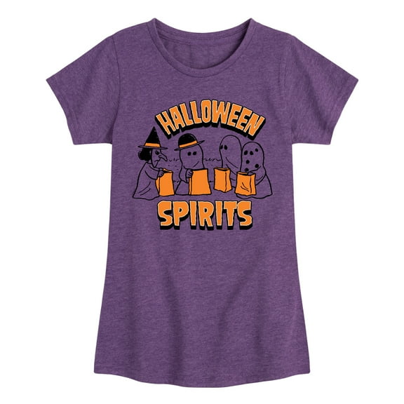Peanuts - Halloween Spirits - Toddler & Youth Girls Short Sleeve Graphic T-Shirt