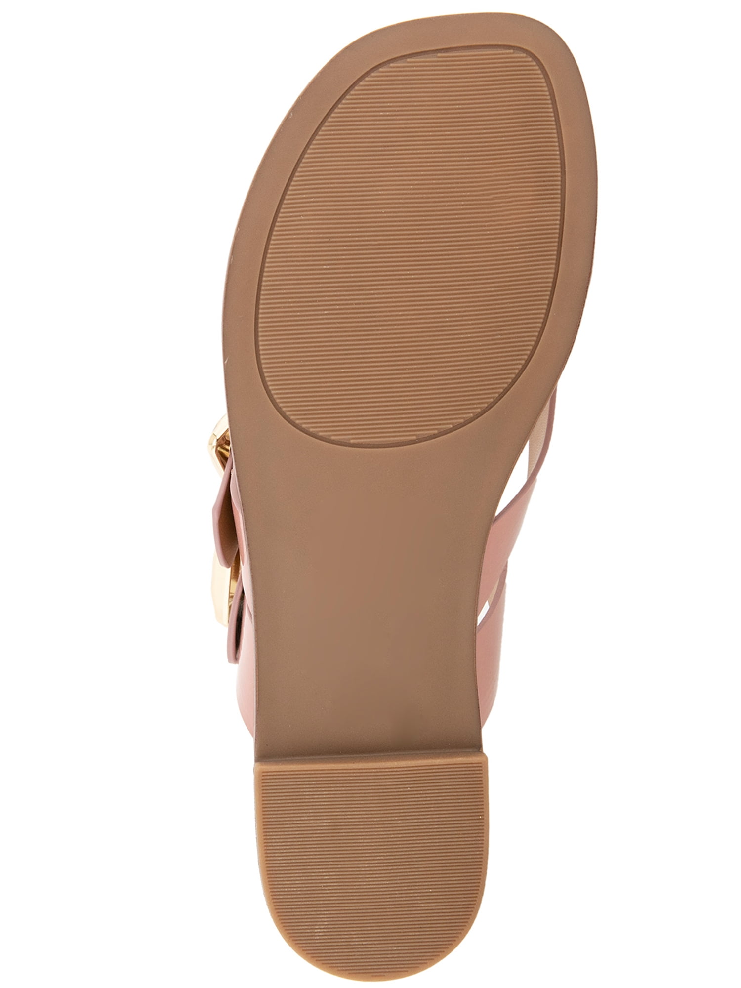 Kensie Women's Riri Crossover Flat Buckle Sandal
