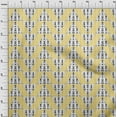 thumbnail image 3 of oneOone Viscose Jersey Fabric Stripe|Diamond & Triangle Geometric Decor Fabric Printed BTY 60 Inch Wide, 3 of 5