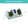 thumbnail image 7 of Best Choice Products Therapeutic Kneading & Rolling Shiatsu Foot Massager w/ High Intensity Rollers, Remote - Sage Green, 7 of 7