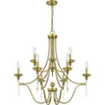 thumbnail image 4 of Quoizel Joules 9-Light 31" Traditional Chandelier in Aged Brass, 4 of 5