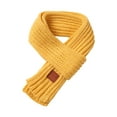 thumbnail image 1 of FOCUSNORM Kids Knitted Scarf Letter Patterns Neckerchief Neck Warmer Shawl, 1 of 7
