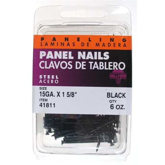 The Hillman Group 41811 Panel Nail 2 Packs of 6 13//8-Inch Black