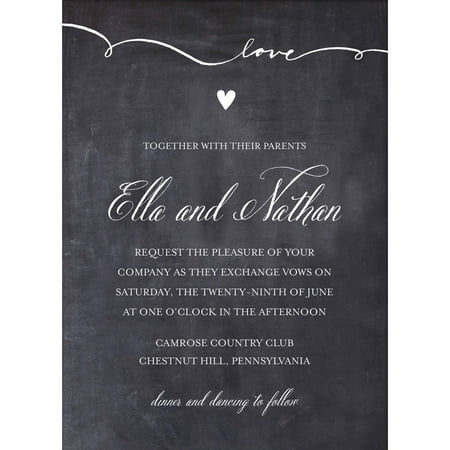 Script Love Standard Wedding Invitation (Best Printer For Diy Wedding Invitations)