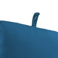 thumbnail image 4 of Jordan Manufacturing Sunbrella 45" x 22" Canvas Regatta Blue Solid Rectangular Outdoor Chair Cushion with Ties and Hanger Loop, 4 of 11
