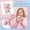 A002- Pink, variant on Kids Cup, Water CupwithHandle, Plastic, 4X3 In, Cute Print, Kids Drinking Cups, Pink Mug, Kids Bathroom Accessories, Bathroom, 1 Pc