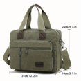 thumbnail image 1 of DEBGFS Men‘s Handbag Canvas  Briefcase  Classic Messenger Bag  Multiple Pockets,Army Green, 1 of 7