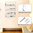 thumbnail image 4 of Acrylic Display Case with Lock Key 4 Tier Clear Display Case Locking Cabinet for Collectibles Figure Knife Rock Perfume Countertop Retail Showcase Display Box Wall Mount with Shelves 11.8x5.9x15.7 in, 4 of 9