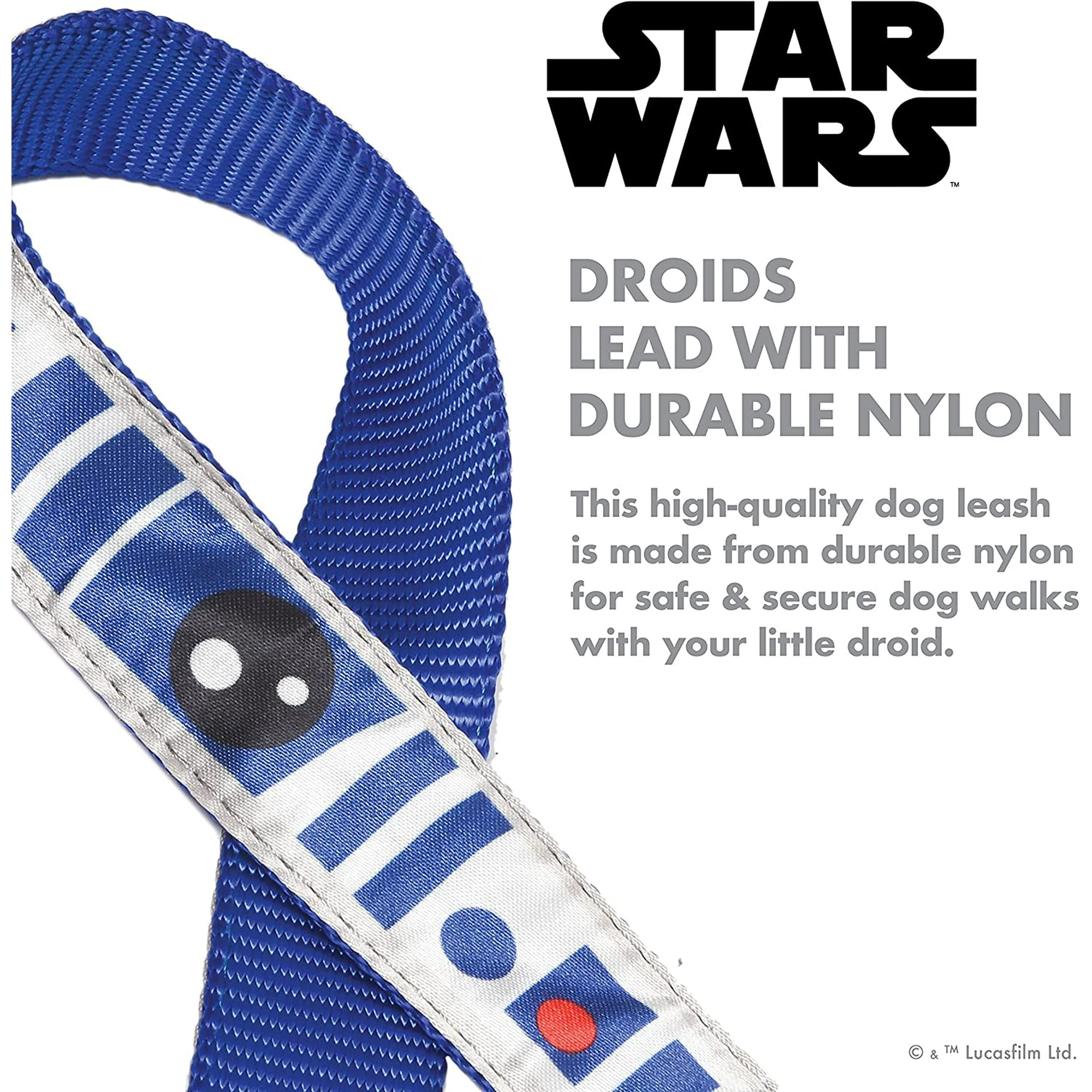 Star Wars R2D2 Droid 4 Foot or 6 Foot FYBTO FYBTO Easily Attaches to Any Dog Collar or Harness Star Wars R2D2 Blue FYBTO FYBTO for All Sized Dogs Walmart