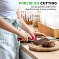 thumbnail image 5 of Electric Bread Knife for Carving Cooked Meats, Cooked Poultry, Bread, Crafting Foam, and More, Lightweight with Contoured Grip Handle (Red), 5 of 7