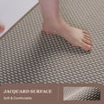 thumbnail image 3 of SIXHOME Bathroom Rugs Non Slip Rubber Backing Bath Mat Super Absorbent Bath mat Thin Soft Quick Dry Bath Rugs Machine Washable Farmhouse Bathroom Mats Fits Under Door 20"x32" Brown, 3 of 8