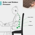 thumbnail image 4 of Cojín antideslizante de felpa para silla de comedor, cojín para el trasero de oficina, taburete para estudiante, cojín para asiento, invierno, 4 of 5