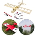 thumbnail image 3 of Balsa RC avión no ensamblado avión DIY 580mm coleccionables para jardín de patio trasero película paquete de energía Yotijar Juguetes de aviones, 3 of 8