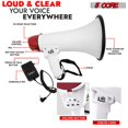 thumbnail image 4 of 50W Portable Megaphone with Bluetooth & Siren – 300m Range Bullhorn Speaker, Built-in Recording & USB/SD Playback for Crowd Control, 4 of 12
