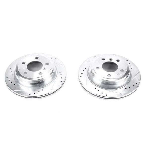 Power Stop EBR1442XPR Evolution Drilled & Slotted Rotors -Rear