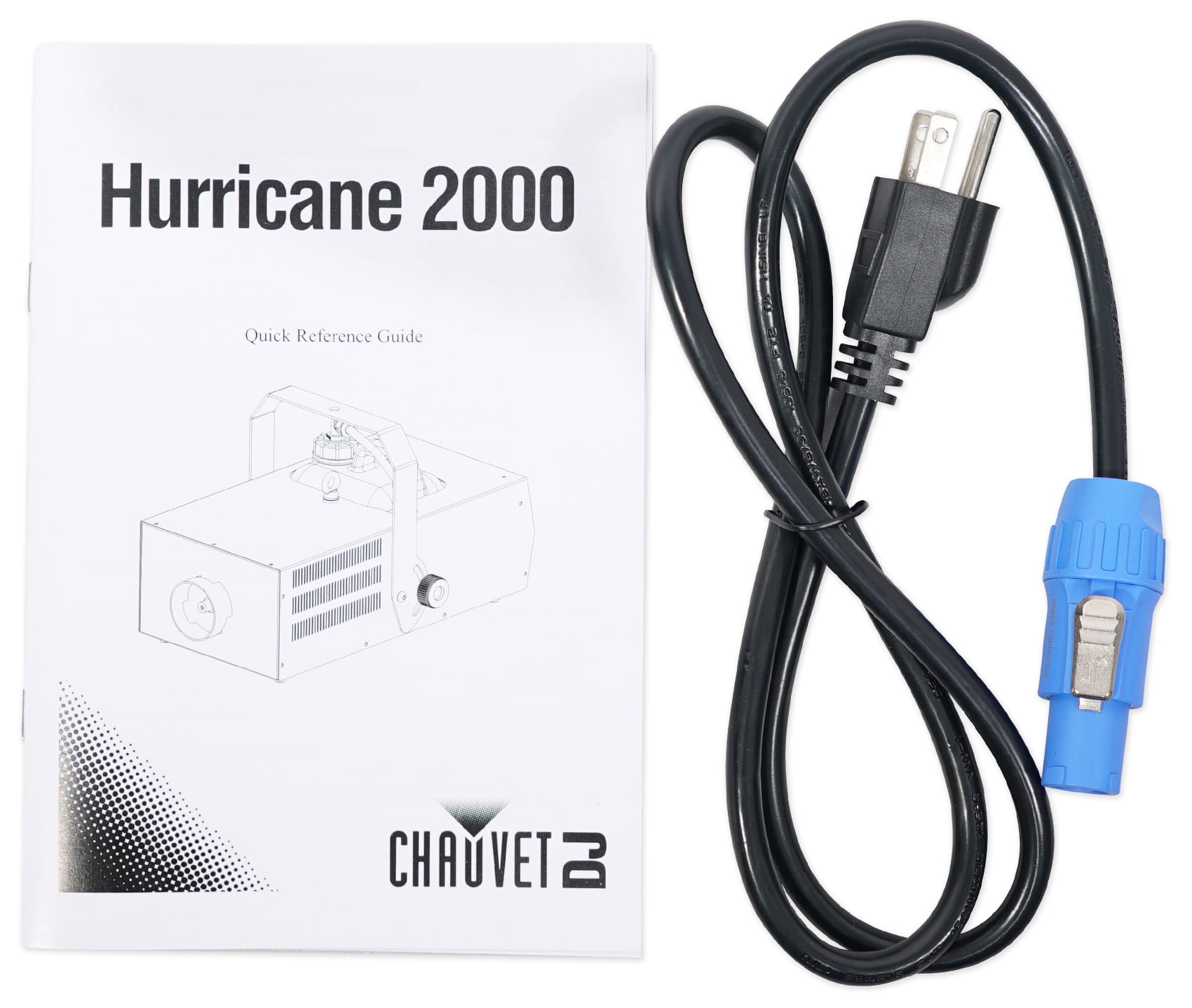 Chauvet DJ Hurricane 2000 DMX Fog Machine Fogger W/ Built-In Timer+Effect Light
