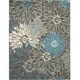thumbnail image 2 of Nourison Passion Floral Charcoal/Blue 6'7" x 9'6" Area Rug, (7x10), 2 of 8