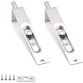 thumbnail image 1 of Stainless Steel Door Slide Bolt Latch Lock Flush Bolt,Double-Open (12 Inch/Pack of 2), 1 of 5