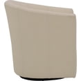 thumbnail image 3 of Pemberly Row 19"H Traditional Fabric Swivel Club Chair in Cream, 3 of 4