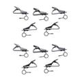 thumbnail image 1 of 10 Pcs Mini Anneau 7.5 mm Support de Microphone Clip de Collier Pratique (Noir), 1 of 8