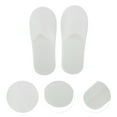thumbnail image 3 of Unique Bargains 1Pair Disposable Slippers Foldable Closed Toe Hotel Slippers White, 3 of 5
