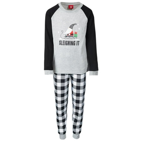 Family Pajamas Big Kids Sleepwear 2-Pieces Sleighing It Pajama Set;8